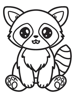 Fofo Pequeno Panda Vermelho