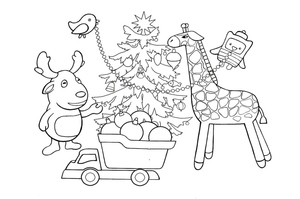 Veado e Girafa