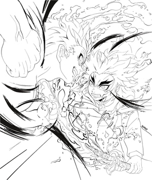 Akaza versus Rengoku