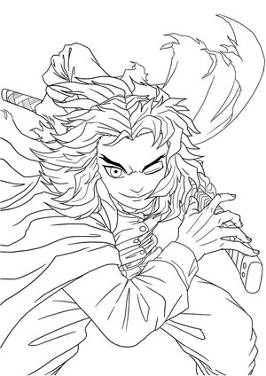 Rengoku Kyojuro em uma Batalha