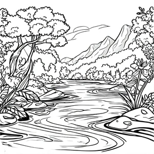 Página para Colorir Rio Incrível
