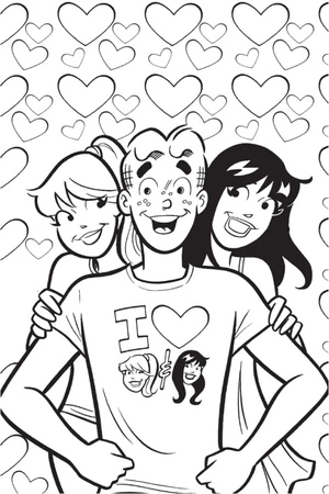 Página para Colorir Quadrinho de Riverdale