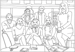 Página para Colorir Personagens de Riverdale