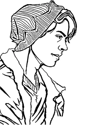 Página para Colorir Jughead Jones de Riverdale
