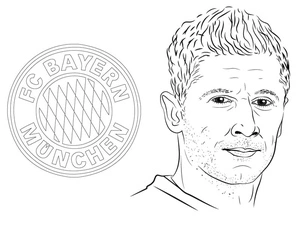 Página para Colorir Por favor, imprima o nome Robert Lewandowski.