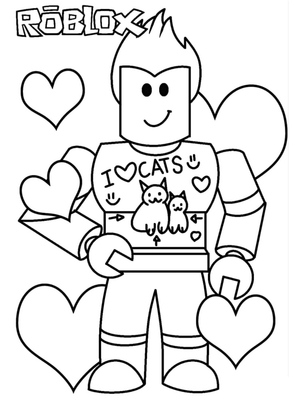 Roblox com tema de corações