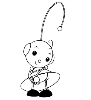 Página para Colorir Zowie Polie Adoravelmente Doce