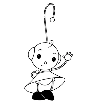 Página para Colorir Encantadora Zowie Polie