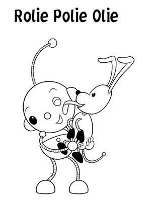 Página para Colorir Olie Polie e Spot