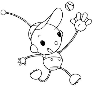 Página para Colorir Olie Polie está na Batida
