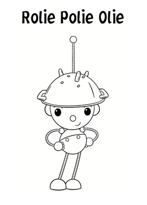 Página para Colorir Imprimir "Rolie Polie Olie"