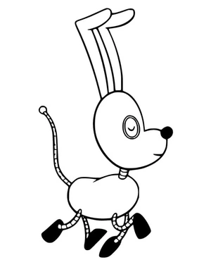 Página para Colorir Cachorro Malhado