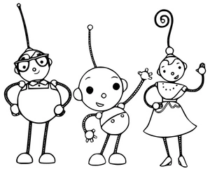 Página para Colorir A Família Rolie Polie Olie
