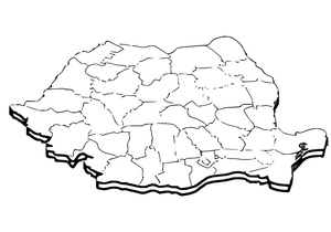Imprimir o Mapa da Romênia