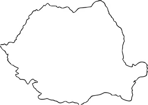 Página para Colorir Mapa da Romênia