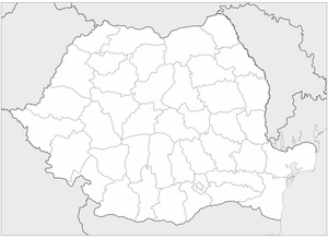 Mapa da Romênia