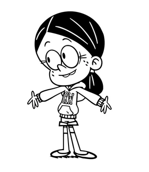 Página para Colorir Página para Colorir para Imprimir com Ronnie Anne