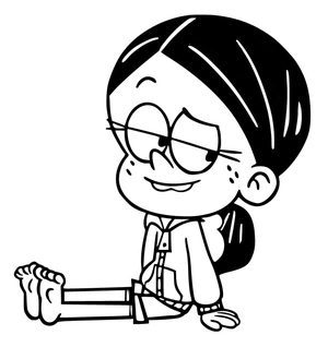 Página para Colorir Ronnie Anne sentada