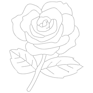 Desenhe a Bela Flor de Rosa