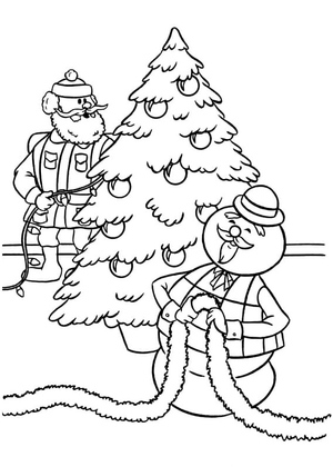 Página de Colorir do Rudolph para Crianças
