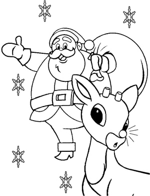 Papai Noel e Rudolph, a Rena do Nariz Vermelho