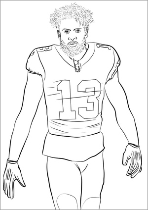 Jogador de Futebol Americano Odell Beckham Jr