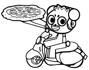 Página para Colorir Combo Panda do Mundo do Ryan