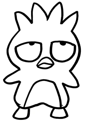Página para Colorir Badtz-Maru da Sanrio