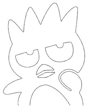 Página para Colorir Badtz Maru Básico