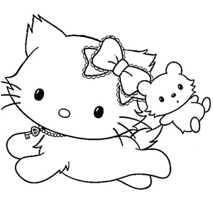 Página para Colorir Charmmy Kitty e Sugar