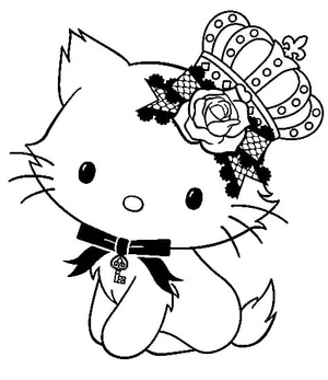 Página para Colorir Charmmy Kitty da marca Sanrio