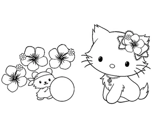 Página para Colorir Charmmy Kitty com Açúcar
