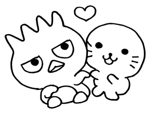 Página para Colorir Fofo Badtz Maru