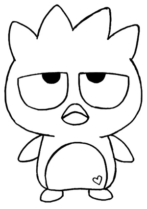 Página para Colorir Mini Badtz Maru