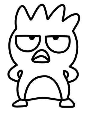 Página para Colorir Badtz Maru da Sanrio