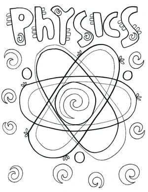 Página para Colorir Página para Colorir de Física