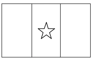 Página para Colorir Bandeira do Senegal