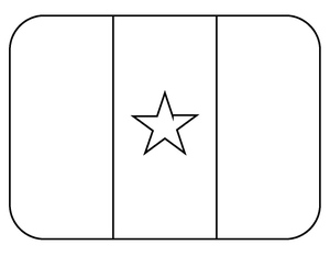 Bandeira do Senegal para Imprimir