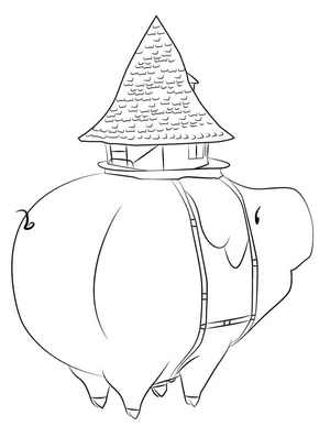 Mãe Falcão tranquila, medium Os Sete Pecados Capitais coloring page, free printable