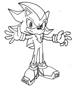 Ilustração do Shadow the Hedgehog