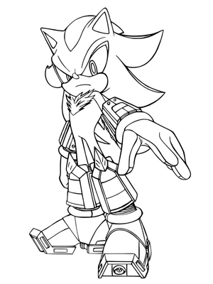Página para Colorir Sombra para Imprimir
