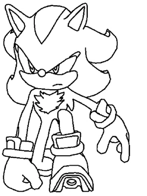 Página para Colorir Shadow the Hedgehog é Extremamente Legal