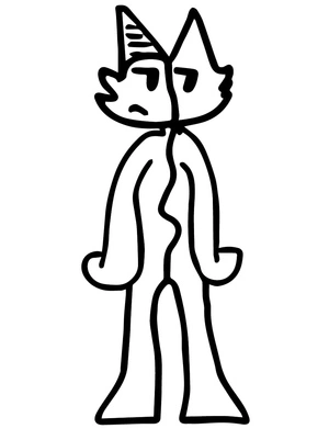 Personagem com chapéu, fácil Abrigo de Sursur coloring page, free printable