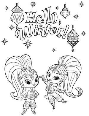Saudações de Inverno Shimmer and Shine
