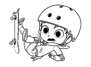 Página para Colorir Zac Maluco de Shimmer and Shine