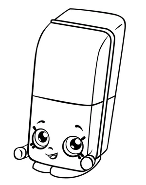 Página para Colorir Shopkins Temporada 3 - Borracha Erica