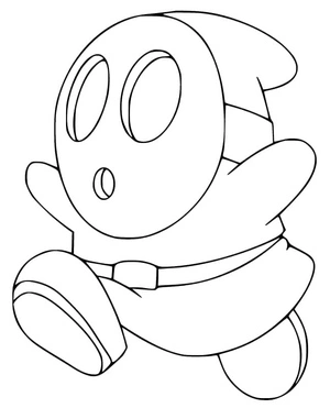 Página para Colorir O Tímido do Mario