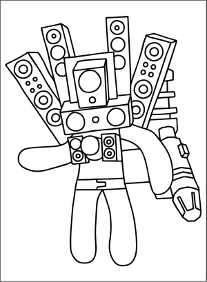 Página para Colorir Adorável Titã Falante