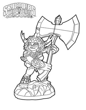 Página para Colorir Bushwhack de Skylanders
