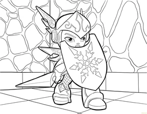 Página para Colorir Relaxar com Skylanders